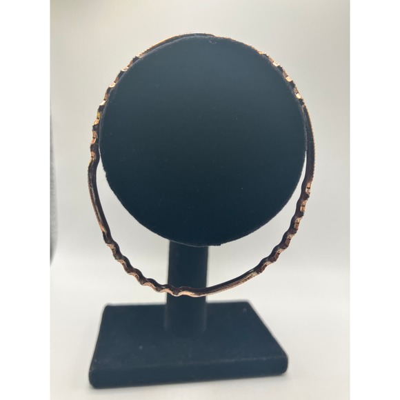 Brass Irregular Wave Pattern 2.75 Inch Long Bangle Bracelet! - Picture 7 of 13